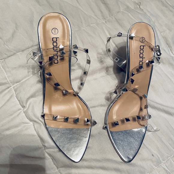 BooHoo Barely There Stud Heels - Picture 2 of 5